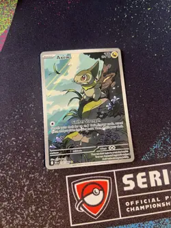 Axew Illustration Rare Pokemon SV: Black Bolt 145/086 NM+ IR - Image 1