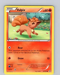 Pokemon TCG Vulpix XY Primal Clash 20/160 Regular Common Card NM - Image 1