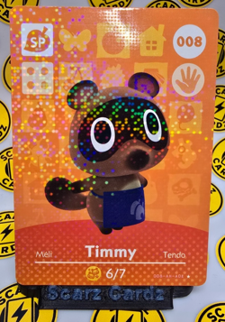 TIMMY #008 Animal Crossing Amiibo Authentic Nintendo Mint Card From Series 1 - Image 1