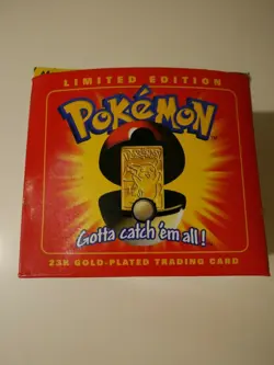 1999 Burger King Pokemon 23K Gold-Plated PIKACHU Trading Card LTD ED New Sealed - Image 4