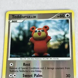 Pokemon Card - Teddiursa Mysterious Treasures 105/123 Reverse Holo LP - Image 3