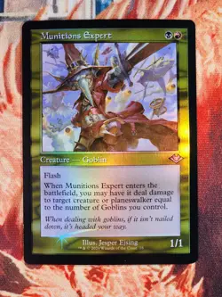 Munitions Expert Foil (Retro Frame) Modern Horizons Magic Gathering MTG MH1 - Image 1