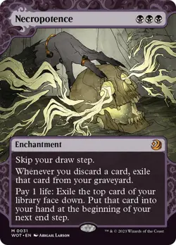 Necropotence [Wilds of Eldraine: Enchanting Tales] Moderately Played - Image 1