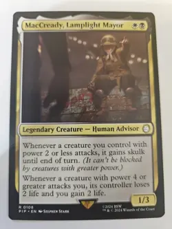 MTG - Universes Beyond: Fallout - MacCready, Lamplight Mayor - NM - NF - Image 1