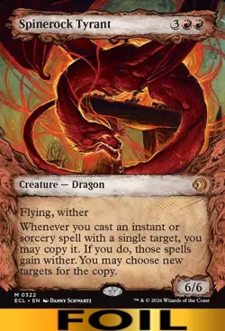 Spinerock Tyrant ** FOIL SHOWCASE ** #322 - Lorwyn Ecliped - NM MTG - Image 1