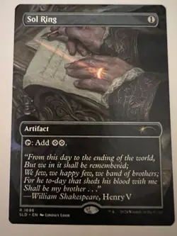 MTG Sol Ring (1696), NM-Mint, Extended Art English Secret Lair Drop Series - Image 1