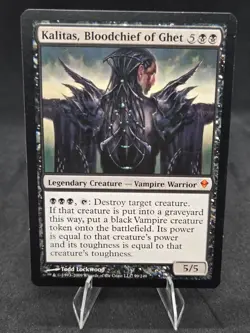 Kalitas, Bloodchief of Ghet x1- Zendikar 99/249 LP (Magic the Gathering) - Image 1