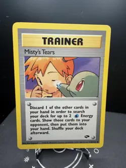 Pokemon TCG WOTC Gym Challenge Mistys Tears 118/132 Uncommon Unlimited LP - Image 1