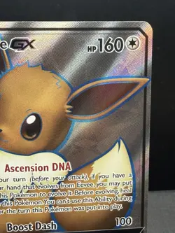 Pokemon TCG Sun & Moon Eevee GX SM242 Full Art Black Star Promo NM! - Image 3