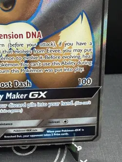 Pokemon TCG Sun & Moon Eevee GX SM242 Full Art Black Star Promo NM! - Image 4