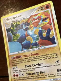Pokemon Stormfront Infernape Lv 49 3/100 Holo Rare LP - Image 3