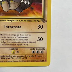 Rhydon Pokemon TCG Portuguese 45/64 Jungle Regular Unlimited - Image 5