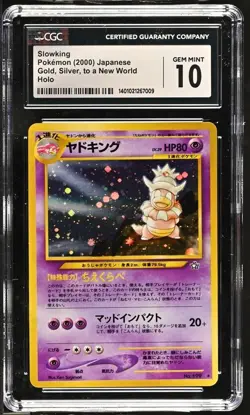 CGC 10 Slowking 2000 Pokemon Japanese Neo Genesis Holo 199 - Image 1