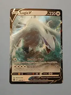 Pokemon Sword & Shield Silver Tempest Lugia V 138/195 Rare - Image 1