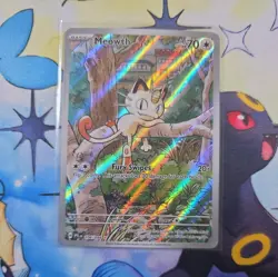 Pokemon TCG Meowth 106/094 Illustration Rare Holo Me02: Phantasmal Flames 2025 - Image 1