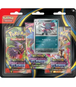 Pokemon TCG | Phantasmal Flames | Triple Blister Pack | (Weavile) | New & Sealed - Image 1