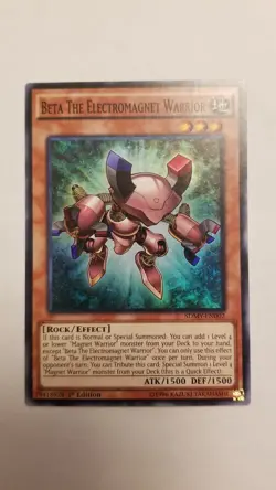 Beta The Electromagnet Warrior SDMY-EN002 Near Mint 1st Ed Super Rare Yu-Gi-Oh! - Image 1