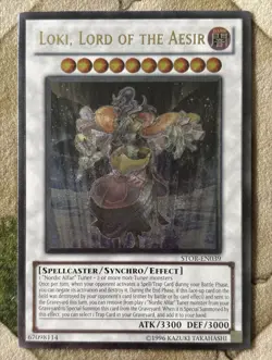 YuGiOh LOKI, LORD OF THE AESIR Ultimate Rare Unlimited STOR-EN039 - Image 3