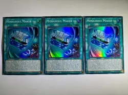 3 x Mimighoul Maker INFO-EN095 Super Rare 1st Edition YuGiOh Playset - Image 1