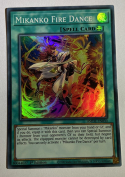 Mikanko Fire Dance AMDE-EN030 Super Rare 1st Edition YuGiOh Card - Image 1