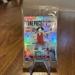 One Piece Monkey D. Luffy SEALED College Basketball US Voyage Promo *READ* - Image 1