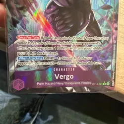 Vergo (Alternate Art) OP14-061 The Azure Sea's Seven - One Piece TGC - Image 4