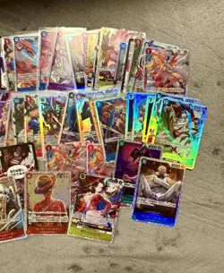 One Piece Card Game TCG Japanese SR Card Lot of 60 Plus Cards Various Sets OP13 - Image 2