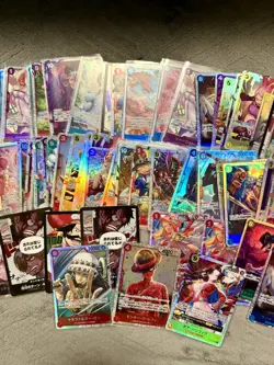 One Piece Card Game TCG Japanese SR Card Lot of 60 Plus Cards Various Sets OP13 - Image 4