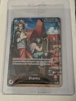 SHANKS PSA MAGAZINE EXCLUSIVE ONE PIECE LEADER ALT ART PROMO | SEALED - Image 1