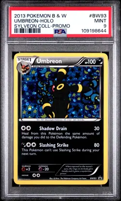 2013 POKEMON BW BLACK STAR PROMO UMBREON #BW93 HOLO PSA 9 MINT #109198644 - Image 1
