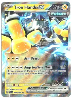 Iron Hands ex Paradox Rift #70 Double Rare Holo Pokemon Card Scarlet & Violet - Image 1