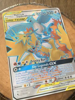 Moltres Zapdos Articuno GX 66/68 MINT/NM Pokemon Cards Ultra Rare Full Art - Image 2