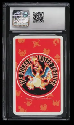 1996 Pokemon Playing Cards Red Deck Charmander CGC 7 Japanese #A Rare - Image 2