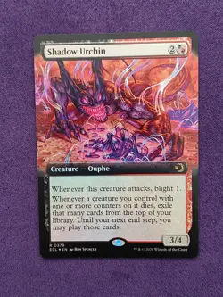 x1 Shadow Urchin - Foil - Extended Art R MTG Lorwyn Eclipsed NM, English - Image 1