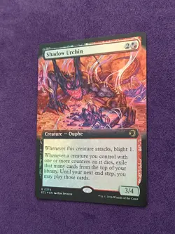 x1 Shadow Urchin - Foil - Extended Art R MTG Lorwyn Eclipsed NM, English - Image 2