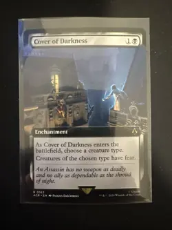 Cover of Darkness Extended Art - 0163 - MTG Assassin's Creed ACR - Regular Rare - Image 1