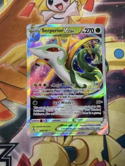 Serperior Vstar - 008/195 Silver Tempest Ultra Rare Pokemon - NM - Image 1