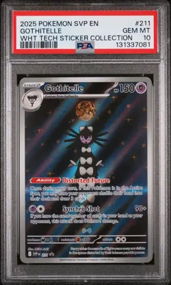 2025 POKEMON SVP EN-SV BLACK STAR PROMO #211 GOTHITELLE PSA 10 - Image 1