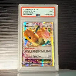 Pokemon Dragonite EX Evolutions 72/108 Holo Ultra Rare Basic PSA 9 Card - Image 1