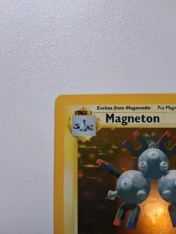 Pokemon TCG Magneton Base Set 9/102 Holo 1999-2000 Wizards Base Set Copyright... - Image 2