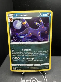 Pokemon TCG Sword & Shield Umbreon SWSH129 Black Star Promo Cosmos Holo NM! - Image 1