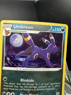 Pokemon TCG Sword & Shield Umbreon SWSH129 Black Star Promo Cosmos Holo NM! - Image 2