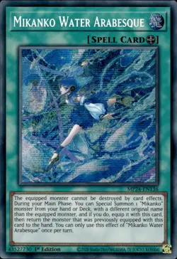 Mikanko Water Arabesque - Prismatic Secret Rare 1st Ed. MP24-EN136 - NM - YuGiOh - Image 1
