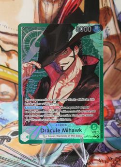 Dracule Mihawk Alt Art Leader OP14-020 One Piece TCG English Azure Sea Seven - Image 1