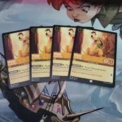 Pluto - Friendly Pooch 18/204 Uncommon Disney Lorcana into the Inklands X4 - Image 1