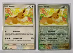 Eevee 135/167 Reverse Holo & Base Cards - Twilight Masquerade Set - Pack Fresh - Image 1