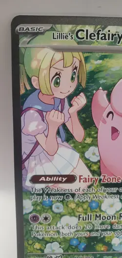 Pokemon TCG Lillie's Clefairy EX Journey Together Sir Card 184/159 NM Condition - Image 2
