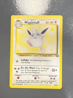 Pokemon TCG Wigglytuff Jungle 32/64 Unlimited Regular Card LP - Image 1