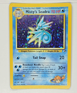 Misty's Seadra (Holo) 9/132 - Vintage Gym Hero WOTC Pokemon Card - Image 1