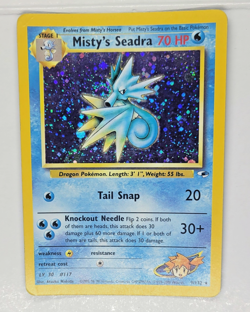 Misty's Seadra (Holo) 9/132 - Vintage Gym Hero WOTC Pokemon Card - Image 2